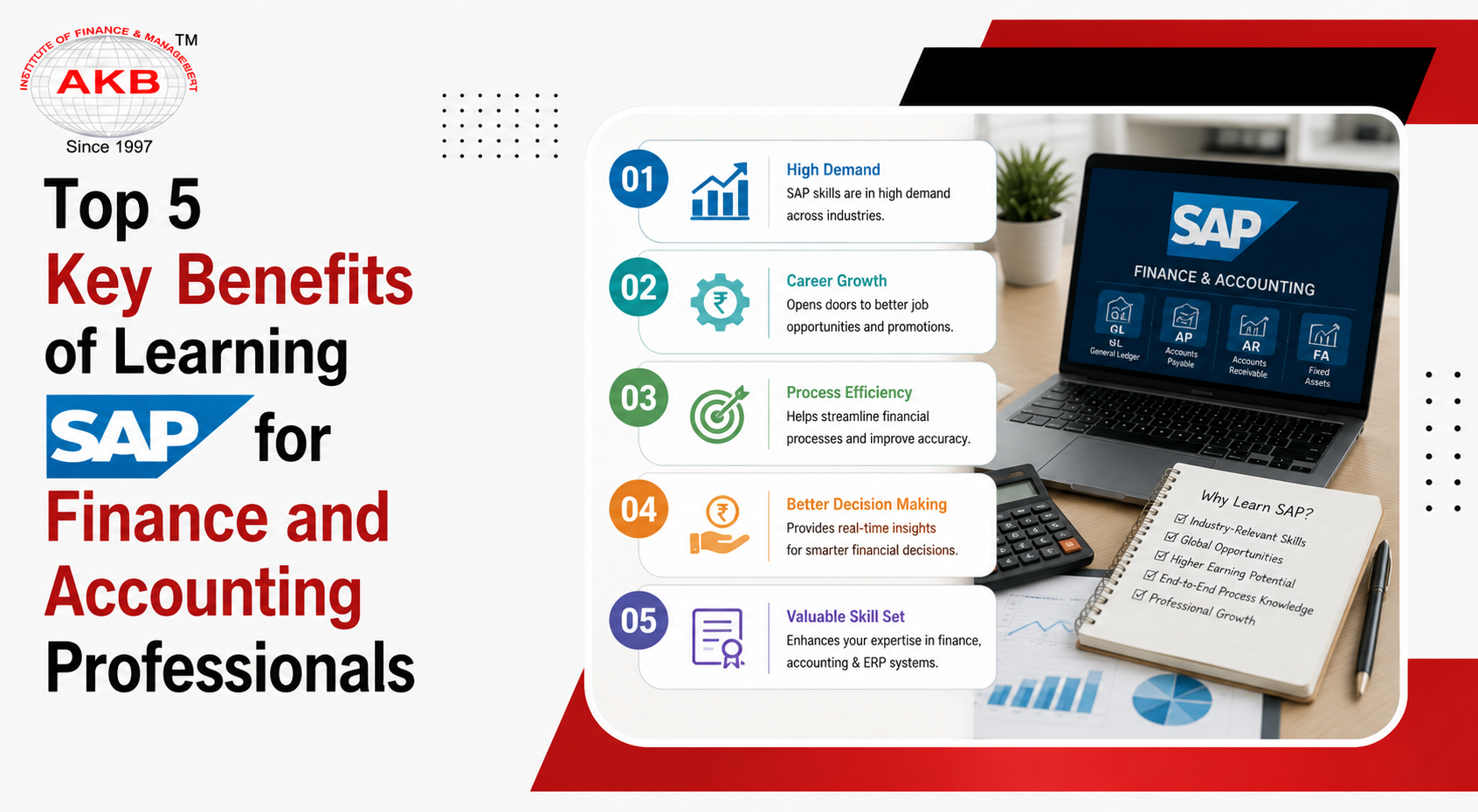 Top 5 Key Benefits of Learning SAP for Finance and Accounting Professionals