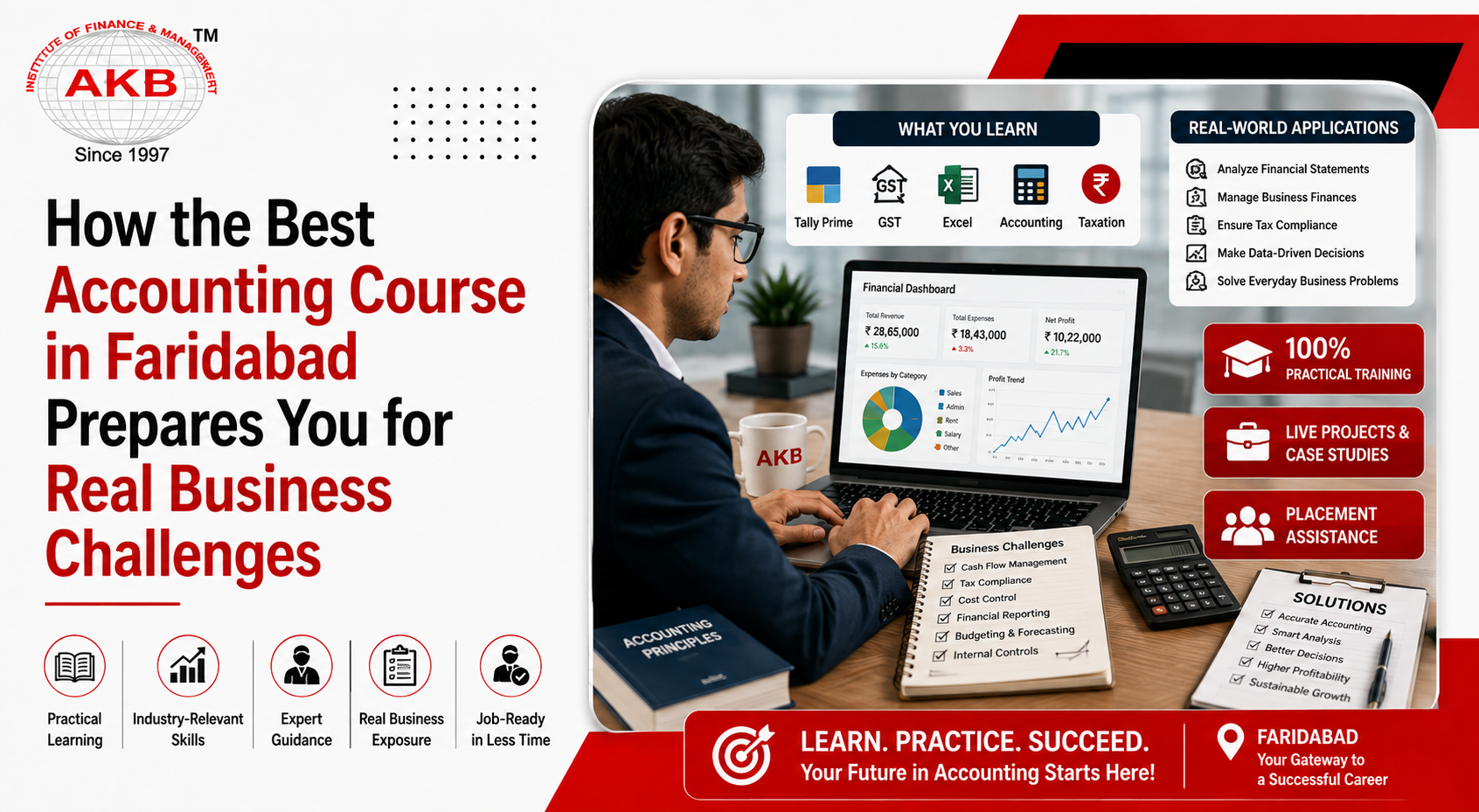 How the Best Accounting Course in Faridabad Prepares You for Real Business Challenges
